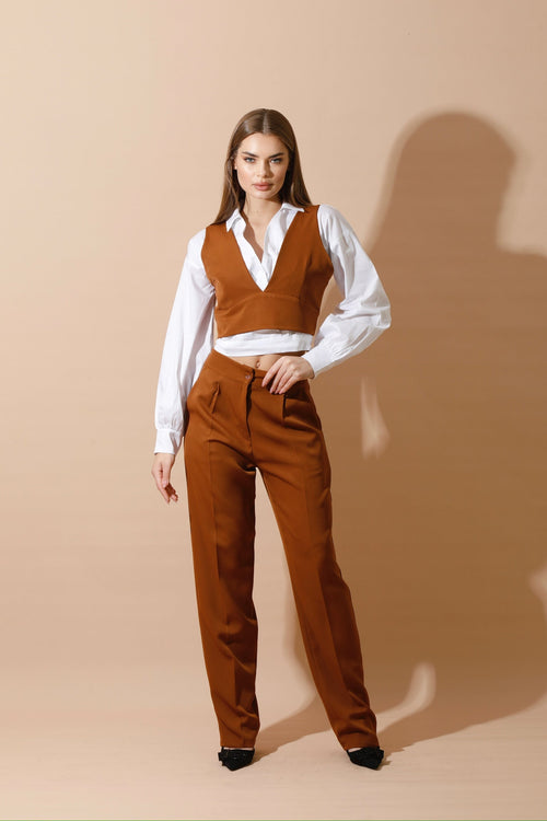 RINI - Full Vest Set - Brown