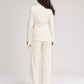 Kimono Premium Linen Blazer - Offwhite