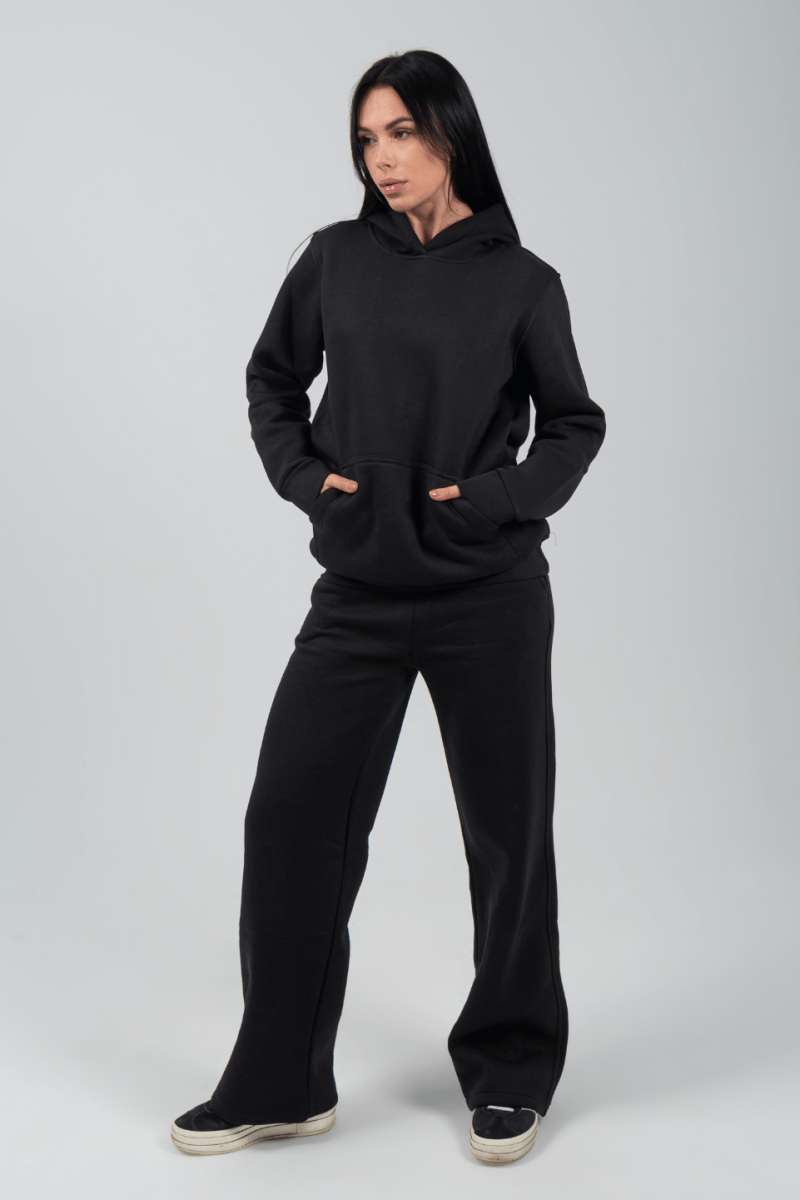 Black Hoodie (Top Only) - Hushy Wear