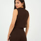 Brown Classic Vest Only - Hushy Wear