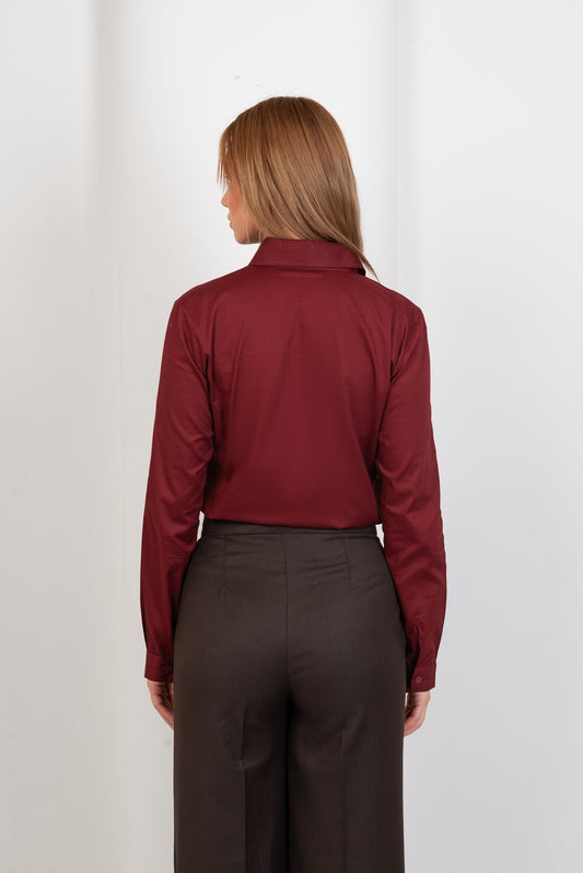 Classic Burgundy Shirt - Hushy Wear