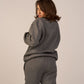 Crew Neck Pullover & Sweatpants - Set - Gray - Hushy Wear