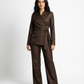 Elegant Wide-Leg Trousers – Brown