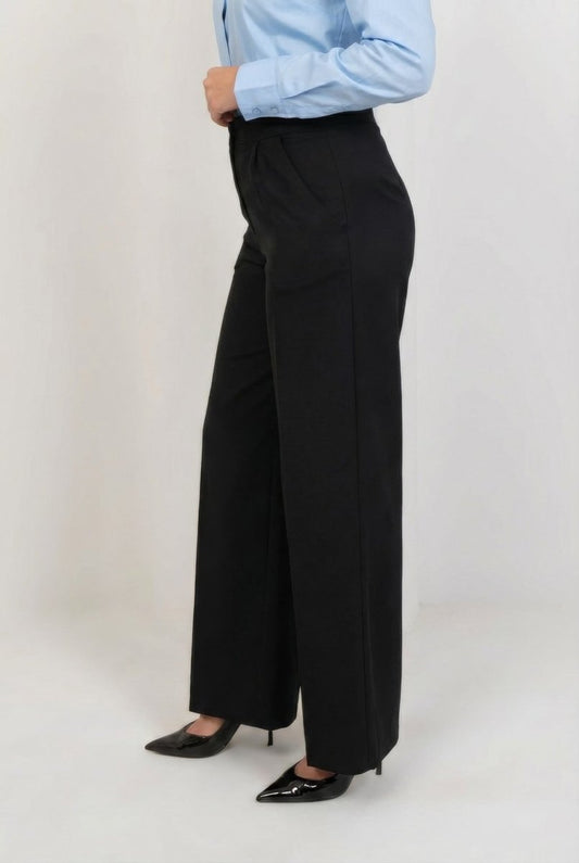Premium High Waist Trouser - Black - Hushy Wear