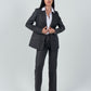 Relaxed Fit Two Button Blazer (Blazer Only) - Gray - Hushy Wear