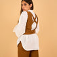 RINI - Full Vest Set - Brown - Hushy Wear