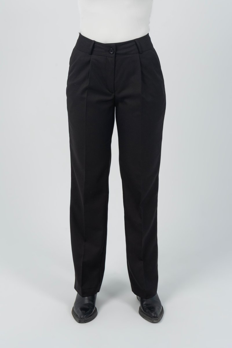 Straight Classic Trouser - Black - Hushy Wear