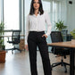 Straight Classic Trouser - Black - Hushy Wear