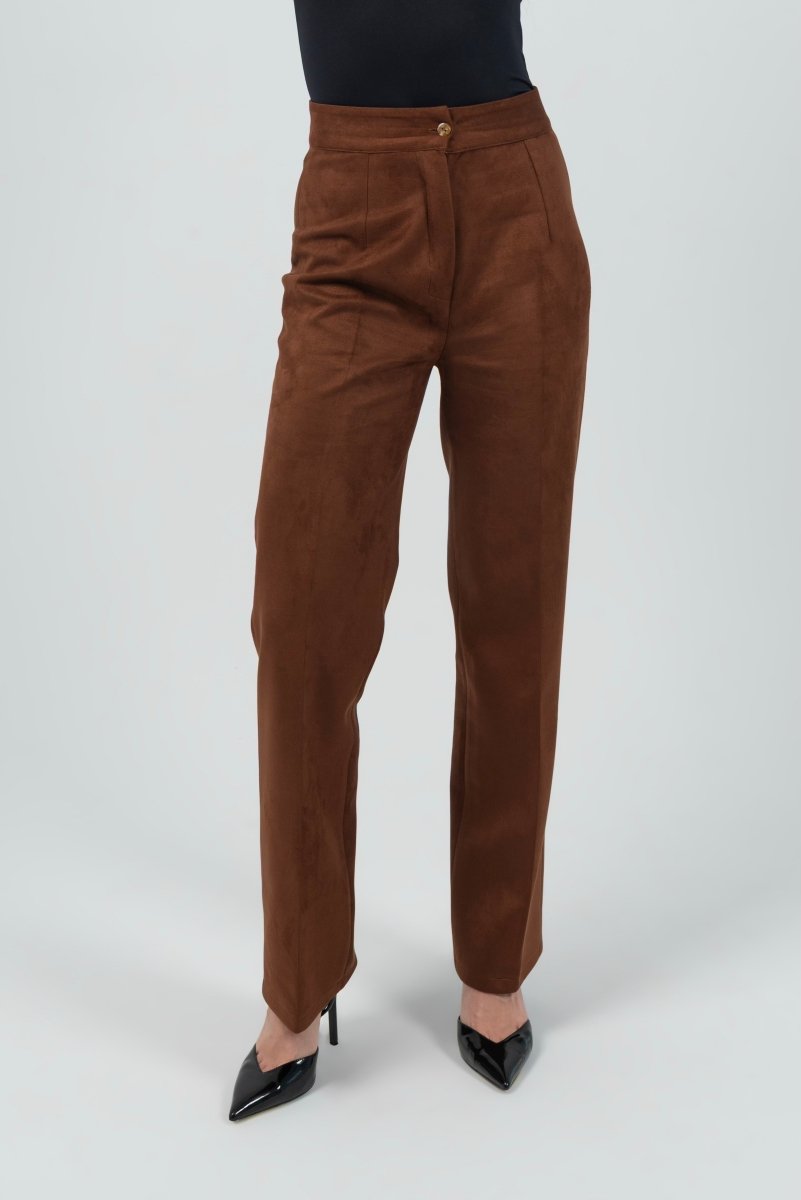 Straight Suede Classic Trouser - Hushy Wear