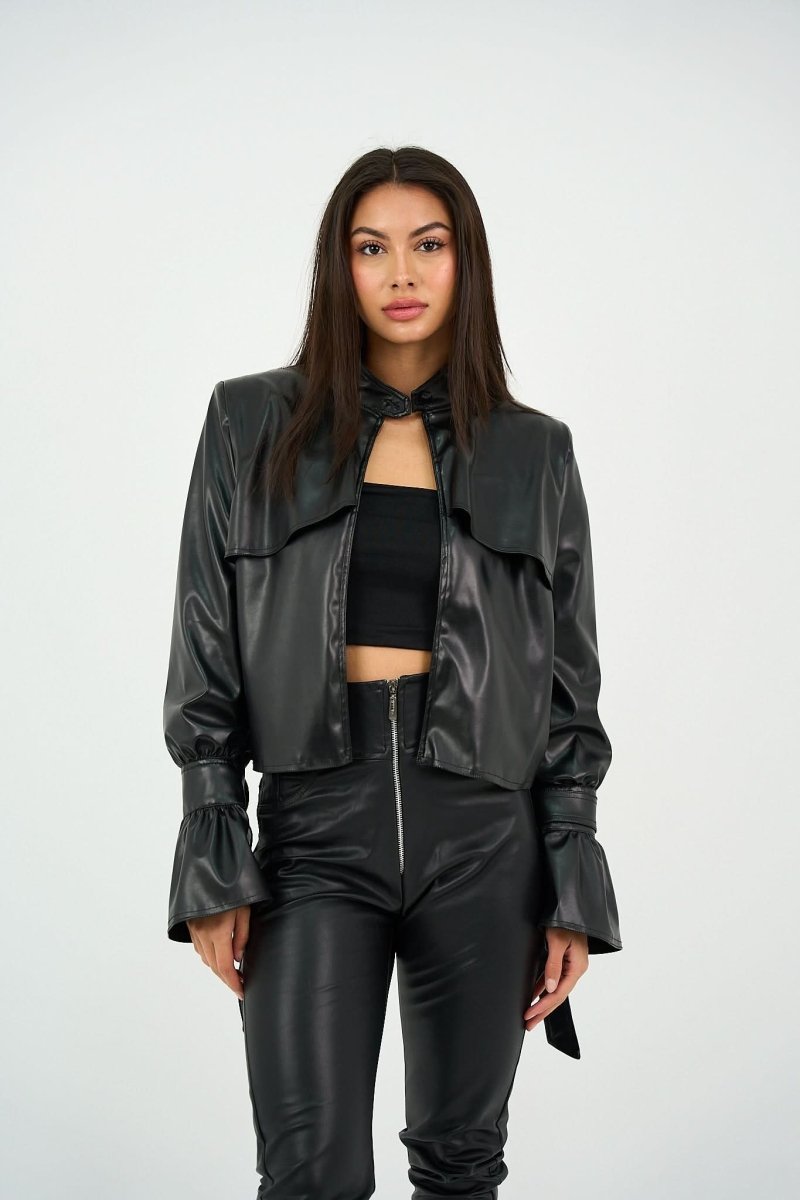 Trench Jacket - Leather - Hushy Wear