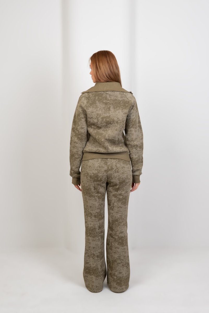 Vintage Wash Lounge Set – Olive - Hushy Wear