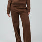Wide - Leg Lounge Sweatpants – Mocha - Hushy Wear